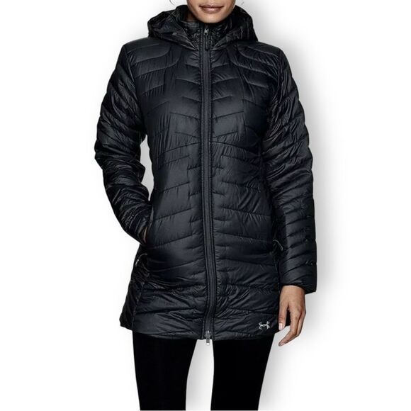 Under Armour Black ColdGear Reactor Parka Size Small - Picture 16 of 16